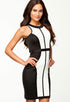 Vogue Classic Block Slim Bodycon Dress